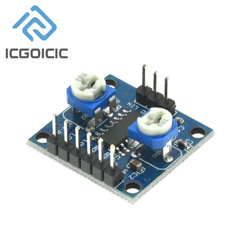 PAM8406 Digital Amplifier Board 5Wx2 Stereo Audio Amplifier With Volume Potentiometer For DIY Speaker