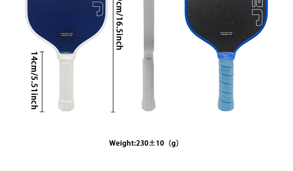 HONOLULU J2CR Heißgepresster Thermoform-CFC-Kohlefaser-Pickleball-Schläger mit Power Rebound 5. Generation Schaumkern USAPA-Zertifiziert – Detail 11