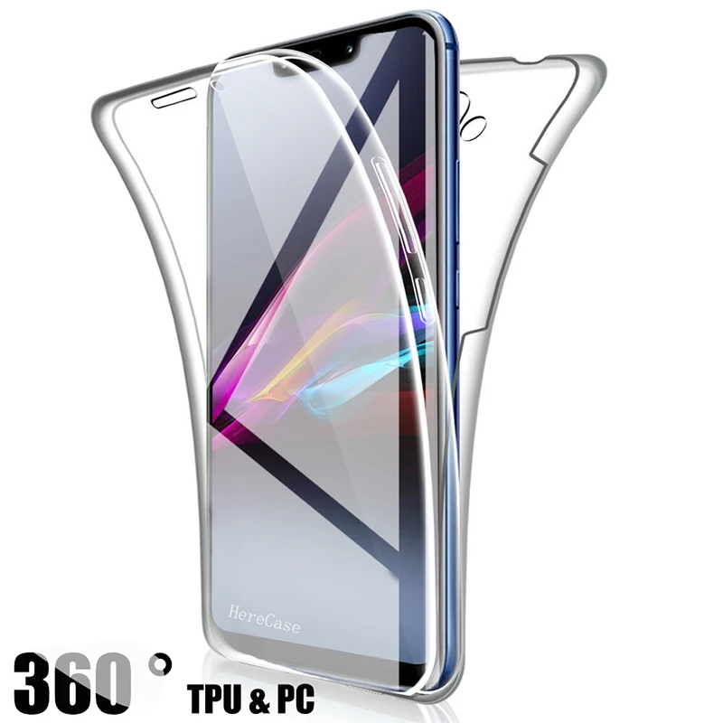 360 Full Body Screen Protector Transparent Case For Honor 8X 9X 10 Lite 20 Pro P Smart 2019 2020 2021 P Smart Z Phone Cover