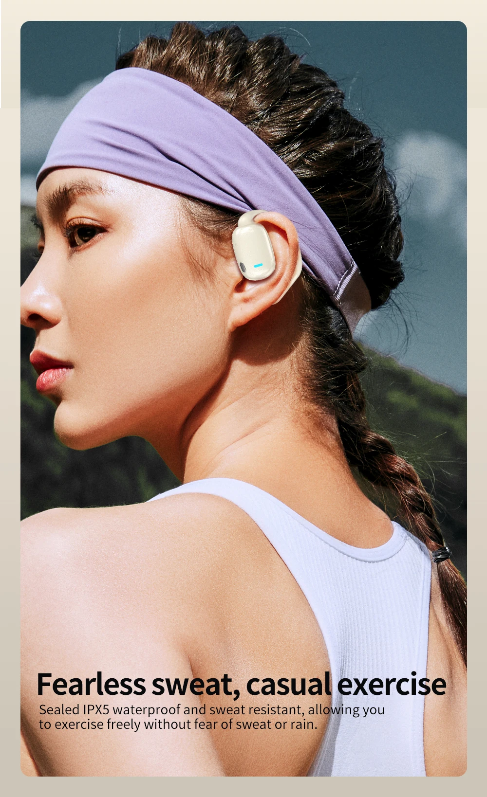 2025 سماعات بلوتوث رياضية جديدة مفتوحة الأذن 5.3 سماعات OWS BLAST! I60 سماعات أذن لاسلكية OWS i60 مع خاصية إلغاء الضوضاء مع ميكروفون #6