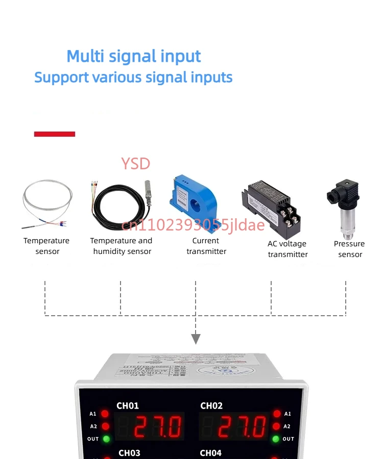 A4-20mA Multi-channel Thermostat 6-channel Temperature Control  RS485