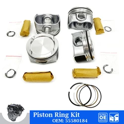 Engine Parts Pistons With Rings Set For Buick Encore 1.4T LUJ Chevrolet Cruze Opel Astra Trax Car Accessories 55580184 25198520