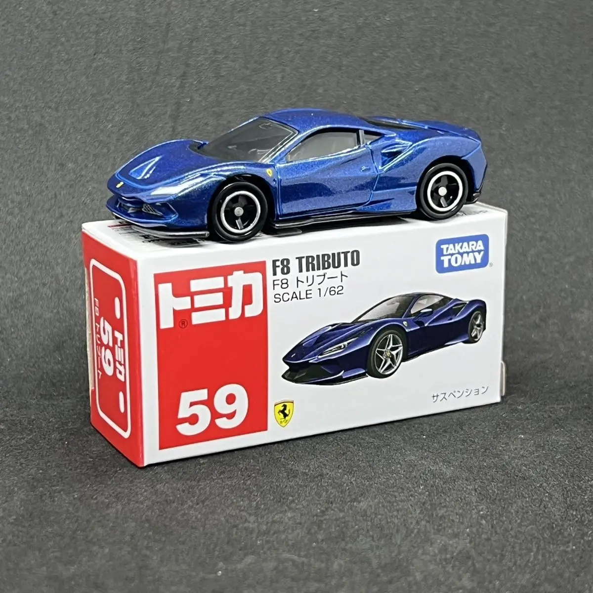 

Limited Edition TAKARA TOMY Tomica No 59 Ferrari F8 Alloy Car Model Toy for Collectors