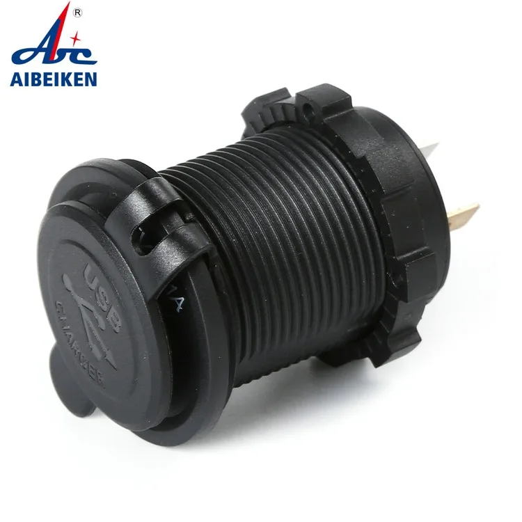 5V 1A &2.1A (3.1A) Car Boat Marine Motorcycle Dual USB Charger