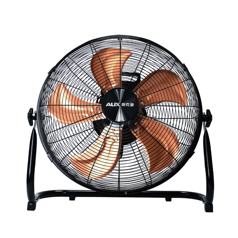 Turbo Industrial Floor Blower 3D Spiral Boost ใบมีดอลูมิเนียม 4 ความเร็วลมประหยัดพลังงานเสียงรบกวนต่ําสําหรับระบายความร้อนมุมกว้าง