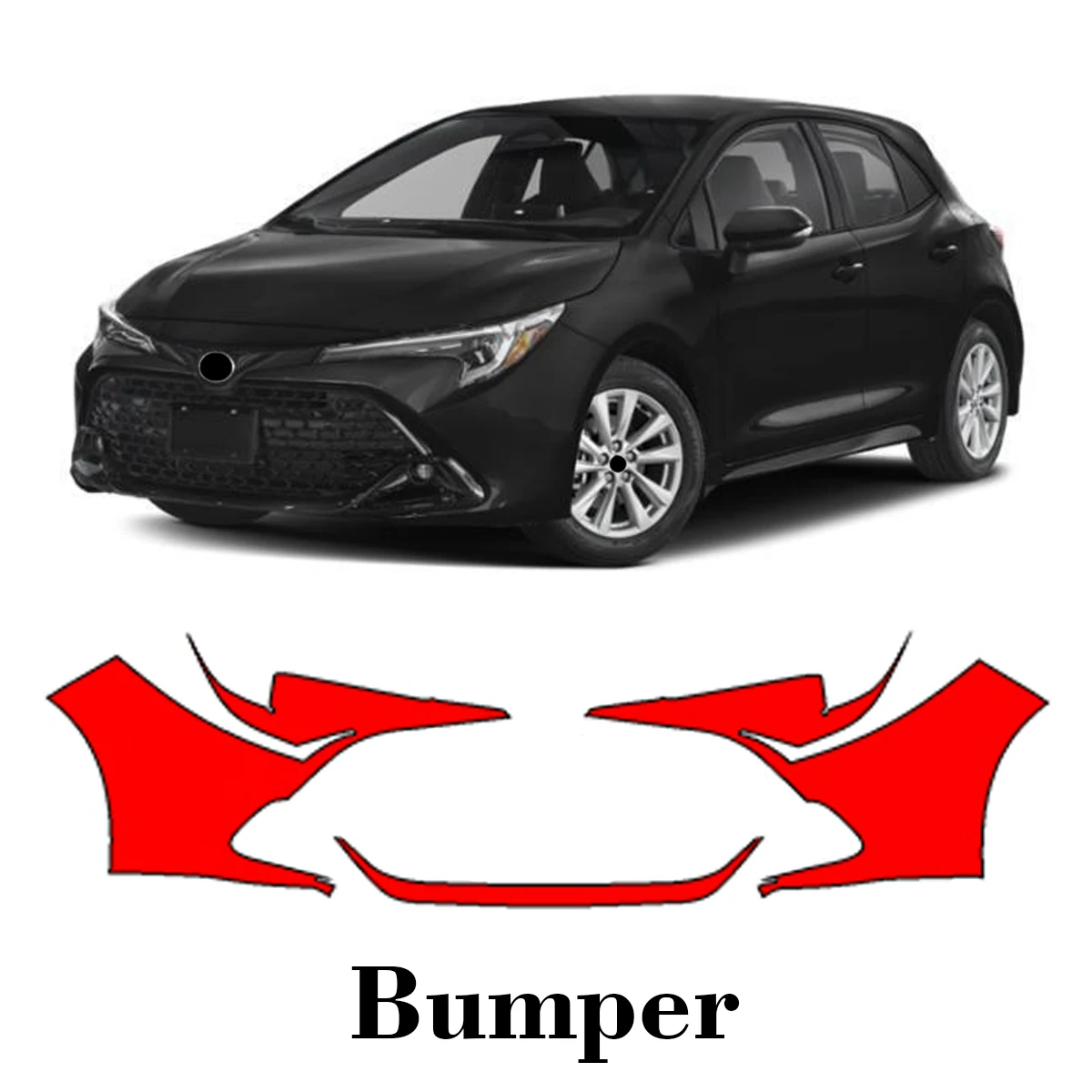 

Car Precut Paint Protection Film Front Bumper Anti-scratch Exterior TPU PPF For Toyota Corolla Hatchback 23-2025