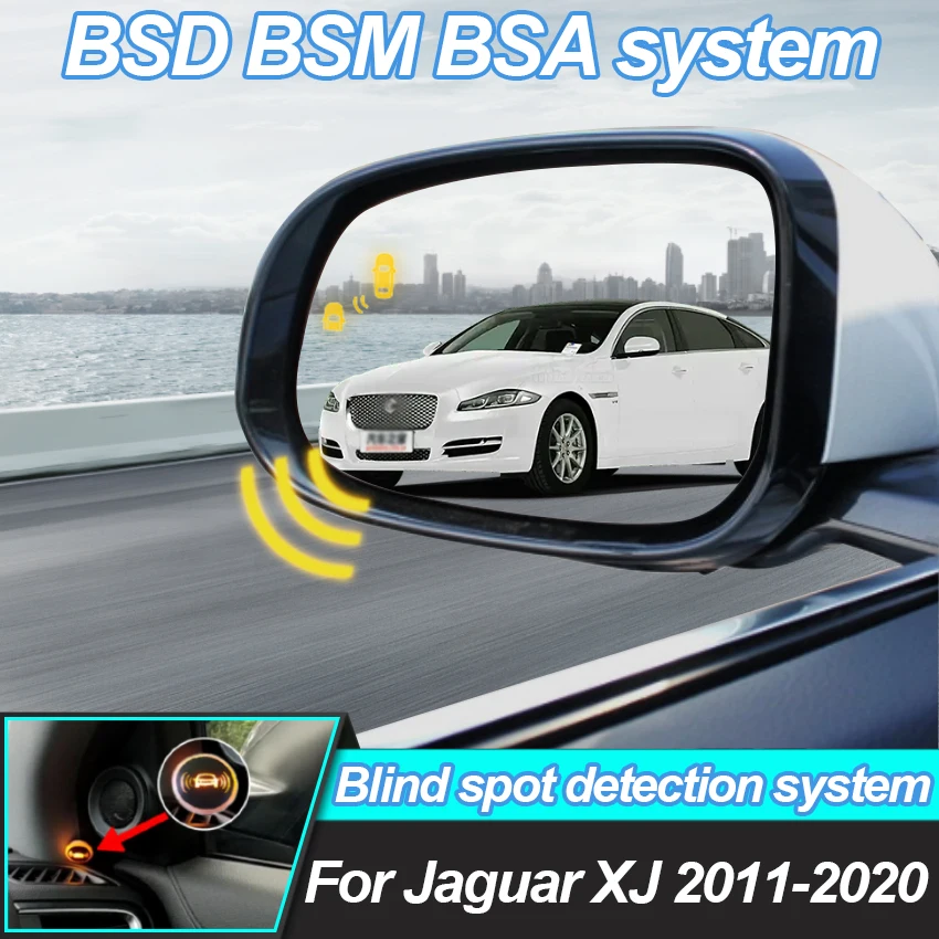 Car Mirror BSD BSM BSA Lane Change Assist Blind Spot Detection System Parking Sensor For Jaguar XJ 2011-2020