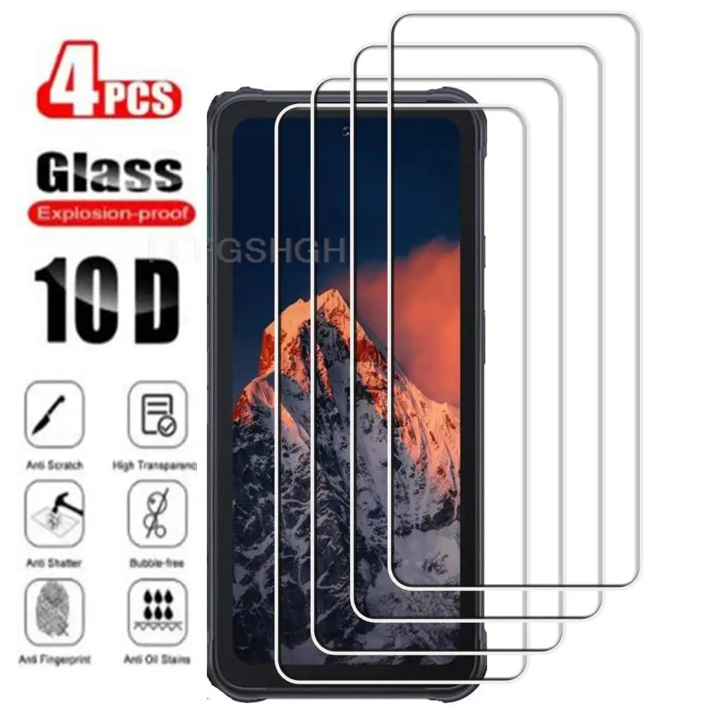 4Pcs Tempered Glass FOR Cubot KingKong 8 6.5"CubotKingKong8 KingKong8 Screen Protector Phone Protective Glass Film 9H