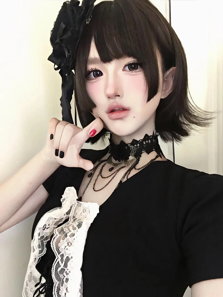 

k Lace Knot Small Gift Hat Women's New Sle Heavy Embelliment Lolita Spicy Girl Hair Accory Faionable Youth
