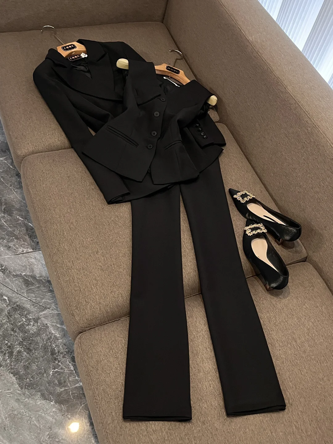 

Осенне-зимний комплект костюма Bla, женский комплект из высококачественного жилета для интервью, комплект из футболки C04 Ele Profional Fem Outfit