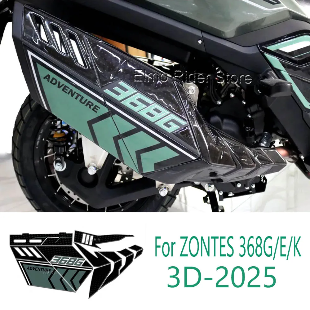 

3D Epoxy Resin Protective Sticker Motorcycle Exhaust Pipe Protection Sticker For ZONTES 368G 368K 368E 368D 368M 2025