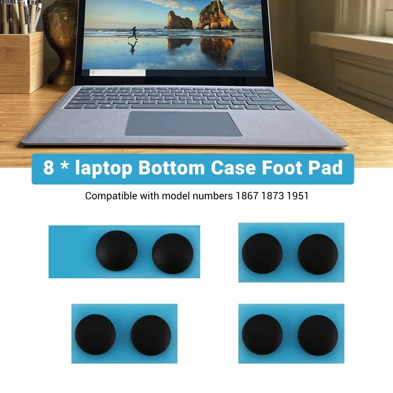 Replacement Rubber Feet For Surface Laptop Models 3, 4 - Bottom Case Foot Pad