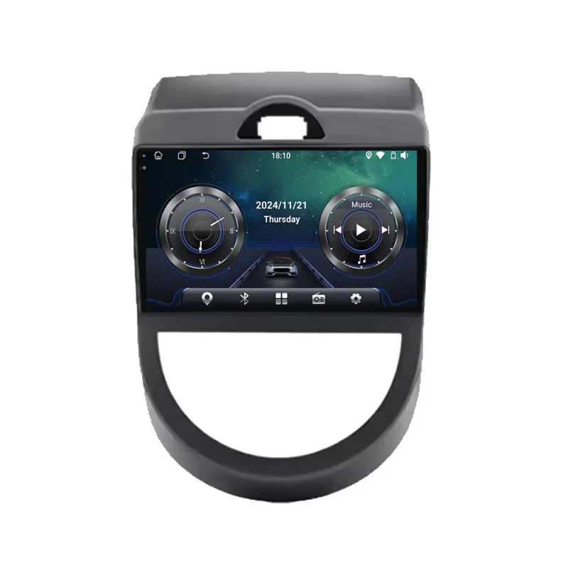 Android 16 voor Kia Soul 1 AM 2008 2009 2010 2011 Carplay Auto autoradio multimediaspeler autoradio GPS navigatie BT head unit - afbeelding 2