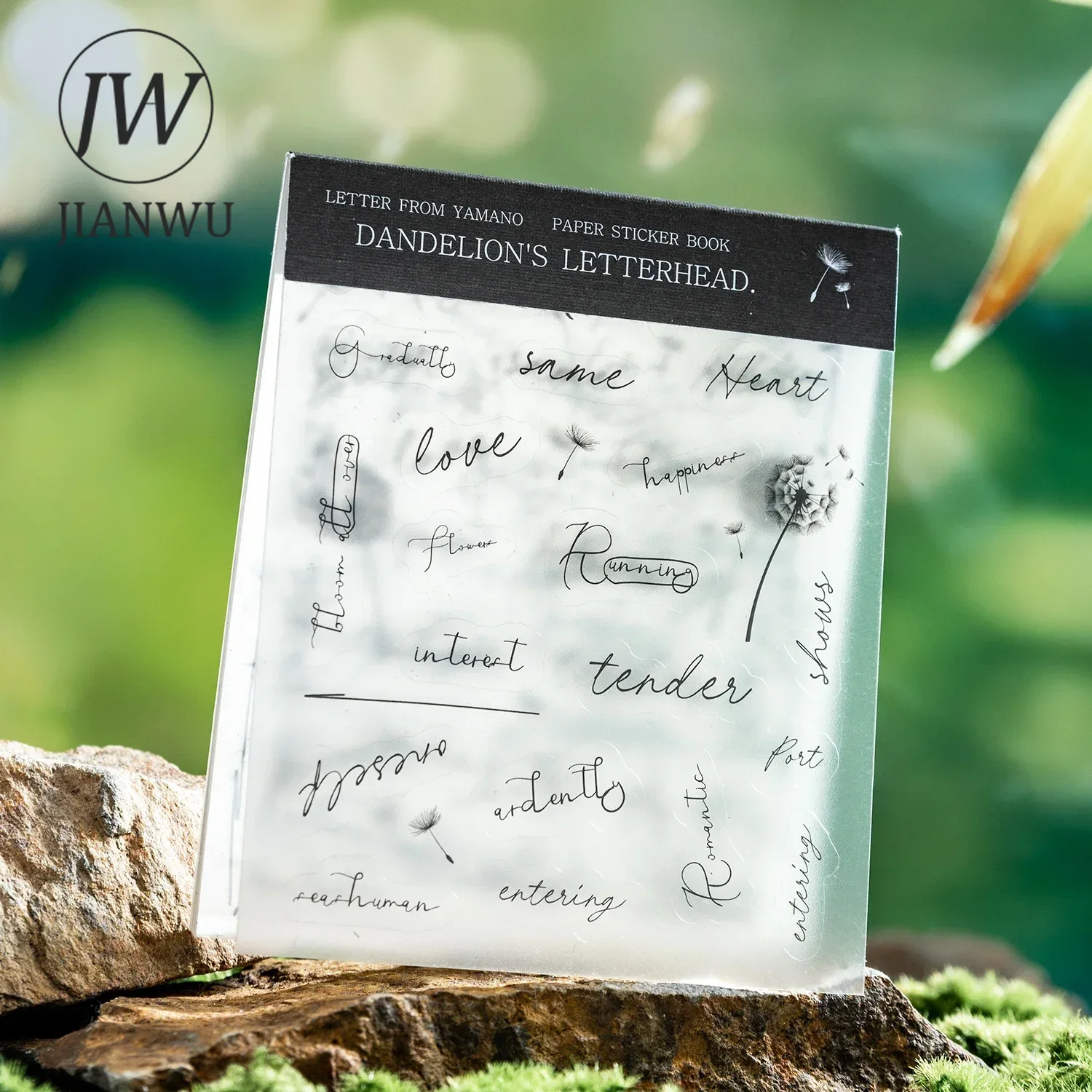 JIANWU Letter From Yamano Series Vintage English Text Material Collage Sticker Book Creative DIY Journal Stationery