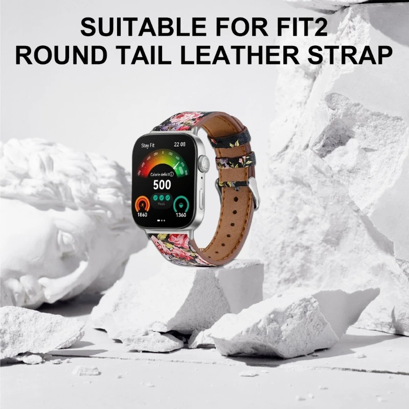 

Роскошный кожаный браслет, простая установка, модный браслет, стильный кожаный ремешок для часов, портативный для часов fit2