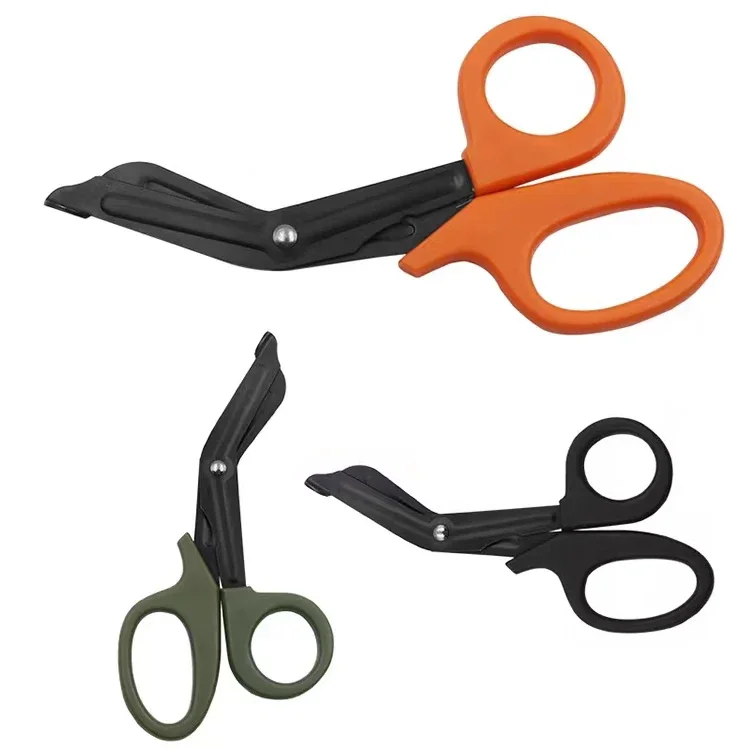 Outdoor Military Scissors EMT Scissors Survival Paramedic Medical Rescue Scissors Camping Tools Emergency Canvas Hand Tools