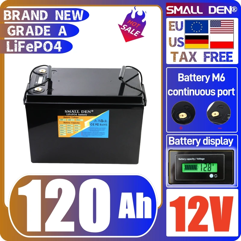 12.8V 24V 320Ah 280Ah 200Ah 120Ah LiFePO4 Battery pack 12.8V suitable for RV off-road off grid Battery pack Brand New tax-free