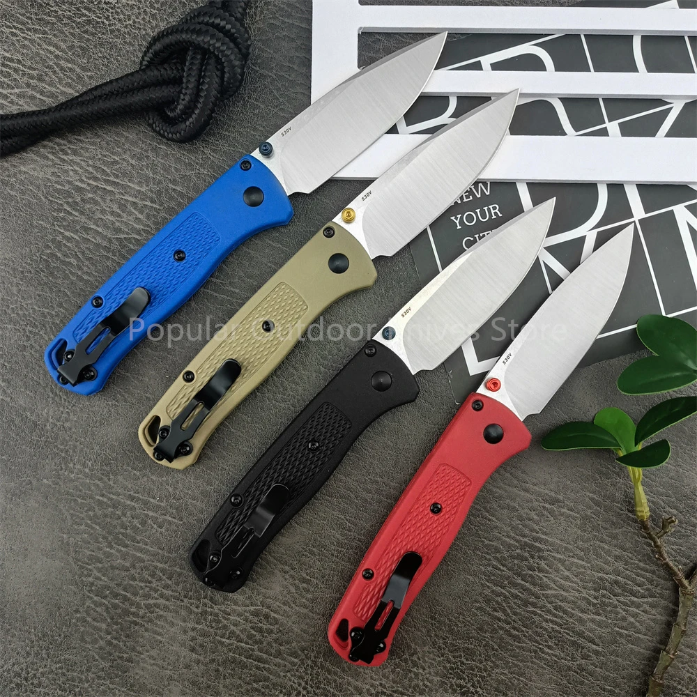 Survival Bugout EDC Folding Pocket Knife CPM-20CV Blade Nylon Fiberglass Handle Dust-Proof Bag Outdoor Self Defense Combat Tools