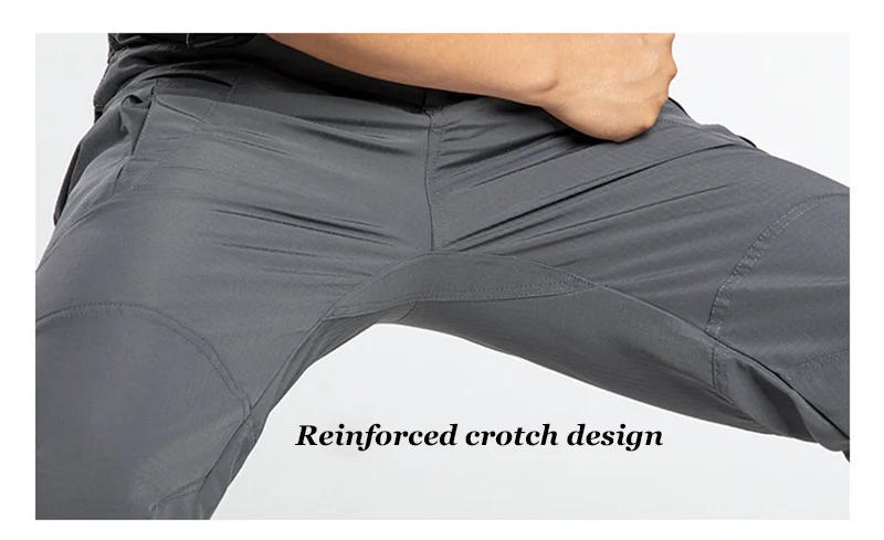 Neue taktische Cargohose für Herren, reißfeste und abriebfeste Hose mit vielen Taschen, gerader Schnitt, Arbeitshose, Outdoor-Hose für Wanderungen und Trekking. – Detail 15