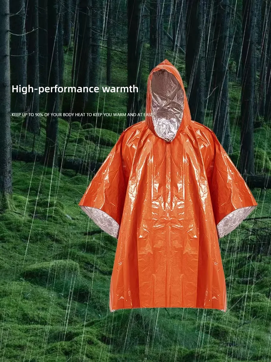 Capa de chuva de emergência po - Survival Blanket Reflective avaliação e preço