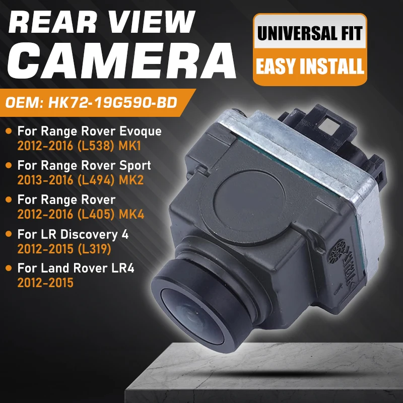 

Car Rear Camera For Range Rover MK4 Sport Evoque Land Rover Discovery 4 LR4 Backup Reverse Camera HK72-19G590-BC HK72-19G590-BD