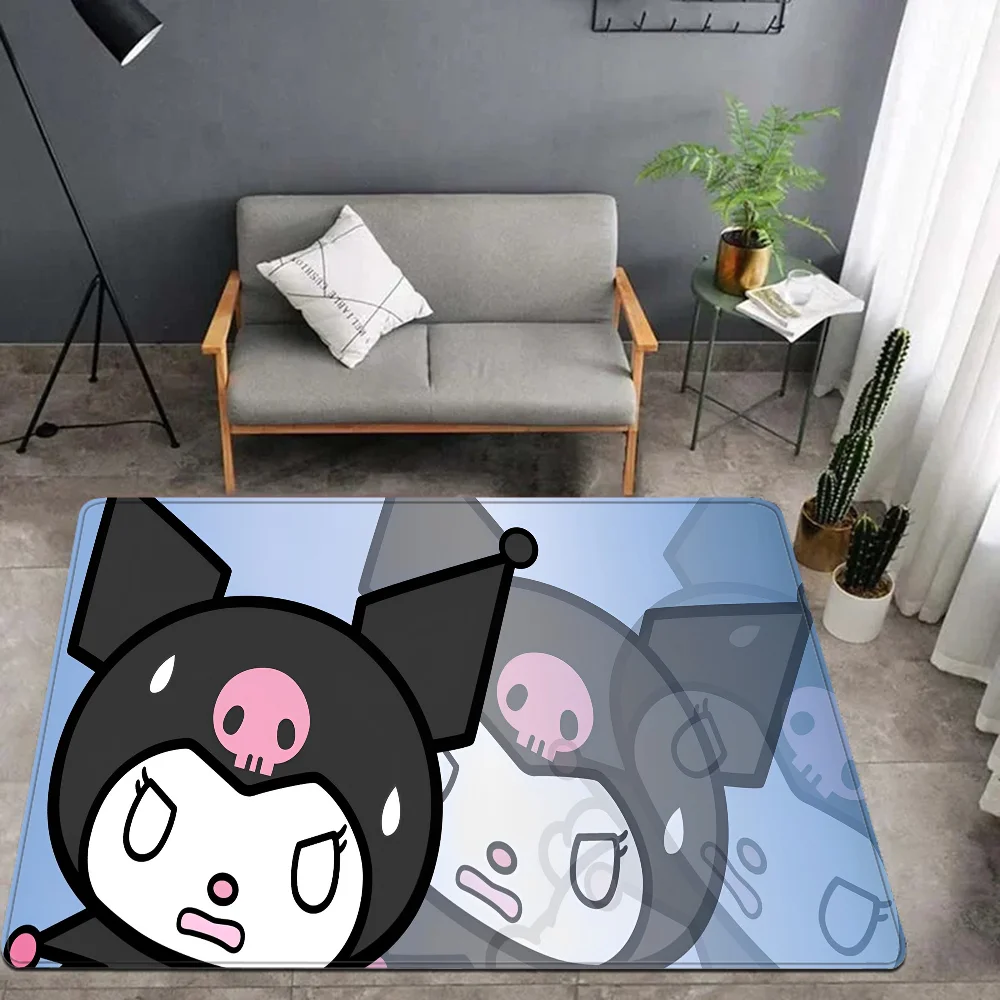 

Kawaii Kuromi-S Door Mat Kids Room Bedroom Decoration Balcony Anti-Slip Doormat Living Room Doormat Area Rug