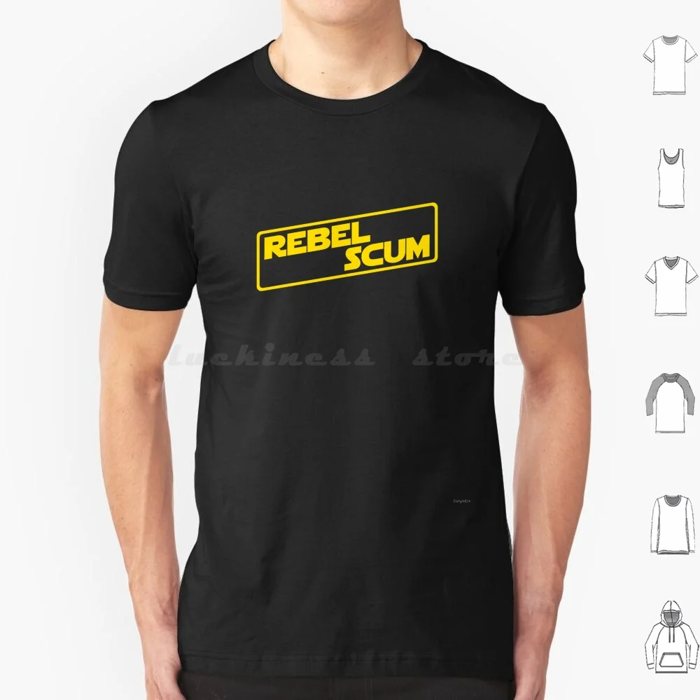 Rebel Scum T Shirt Cotton Men Women Diy Print Jedi Lightsabre Sword Famous Skywalker Luke Leia Han Solo Chewie Chewbacca Force