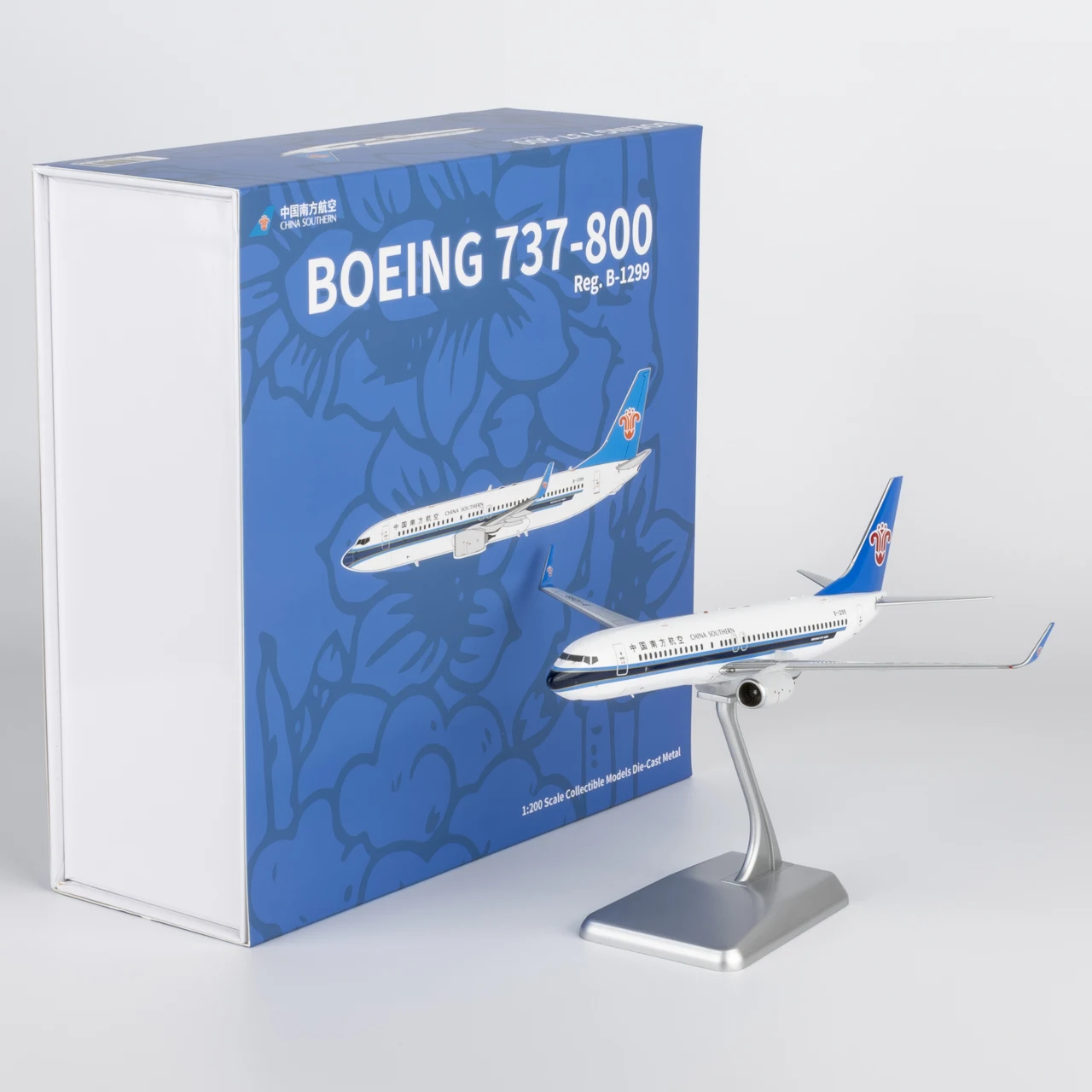 24193 Legering Collectible Vliegtuig Gift NG Model 1:200 China Southern Airlines Boeing B737-800 Diecast Vliegtuigen Jet Model B-1299
