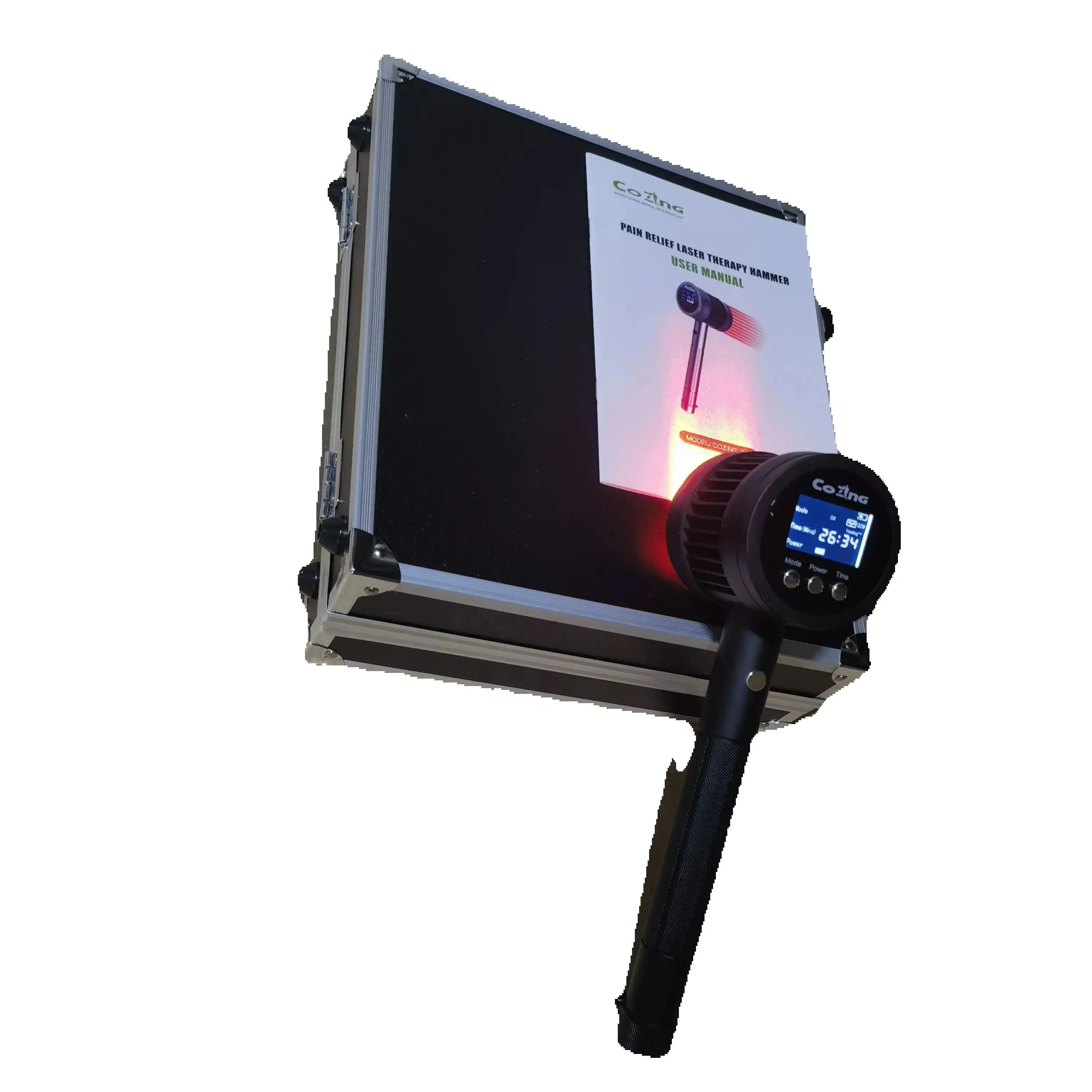 

All-in-One Cold Laser Therapy Device, COZING 5W 25 Diodes for Pain Relief Muscle Recovery Blood Circulation