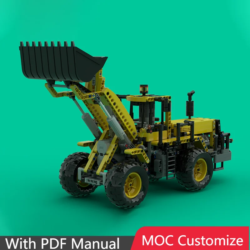 

НОВЫЙ 985 шт. Moc, высокотехнологичная городская инженерия, сверхмощный бульдозер, модель строительных блоков, технология сборки, кирпичи, игрушки, подарки для детей