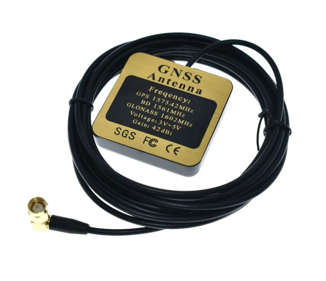 3M kabel MCX antena GPS blacha ceramiczna 42db o wysokiej mocy MCX prosta głowica Beidou GPS GLONASS antena zewnętrzna