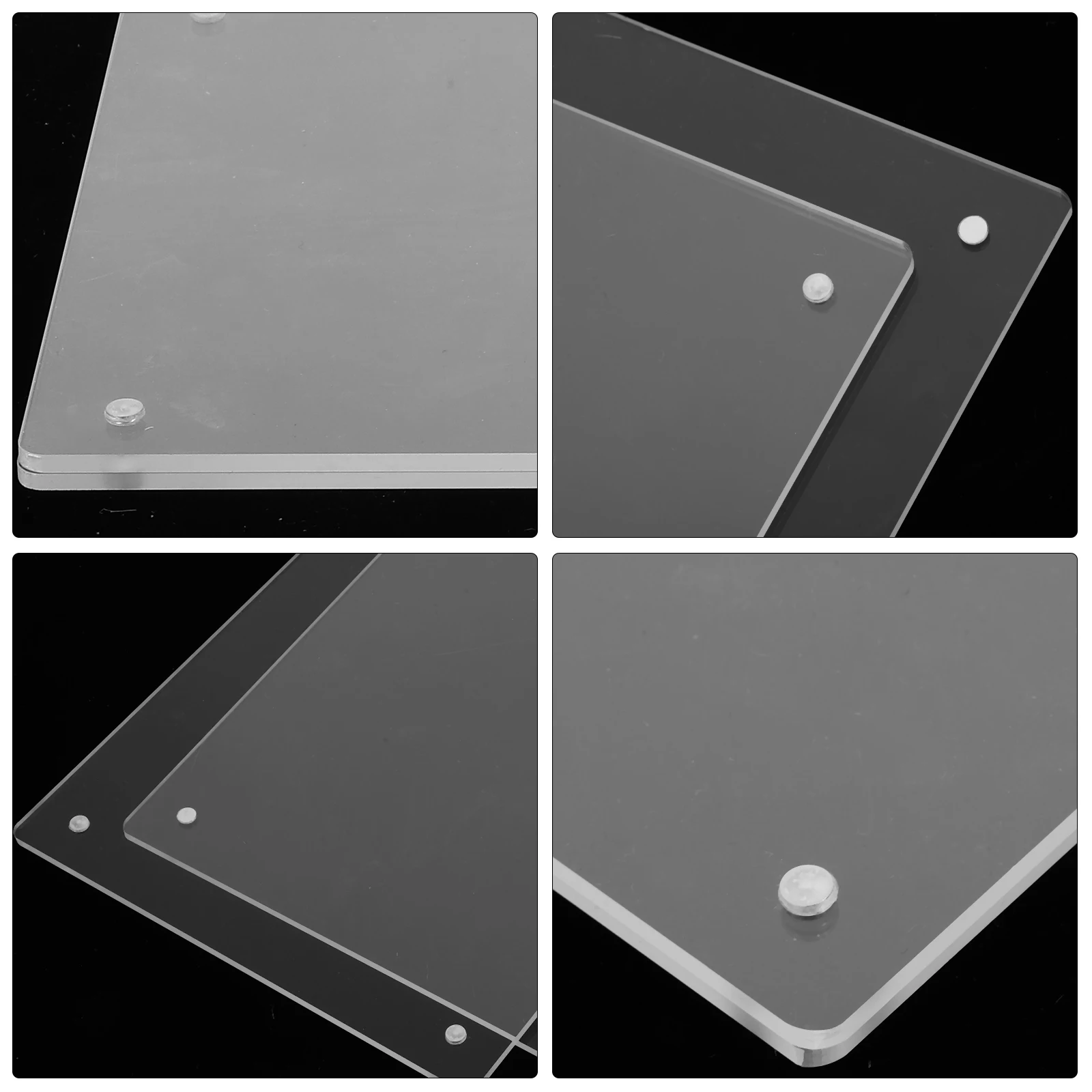 

Acrylic Display Stand 8 Inch 15.5x21.5cm Transparent Sign Holder Menu Price Tag Table Card Business License Frame Cosmetology