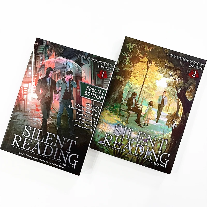 Silent Reading: Mo Du Novel Vol.1-2 English Edition Chinese Danmei Urban Suspense Detective Story Fiction Books