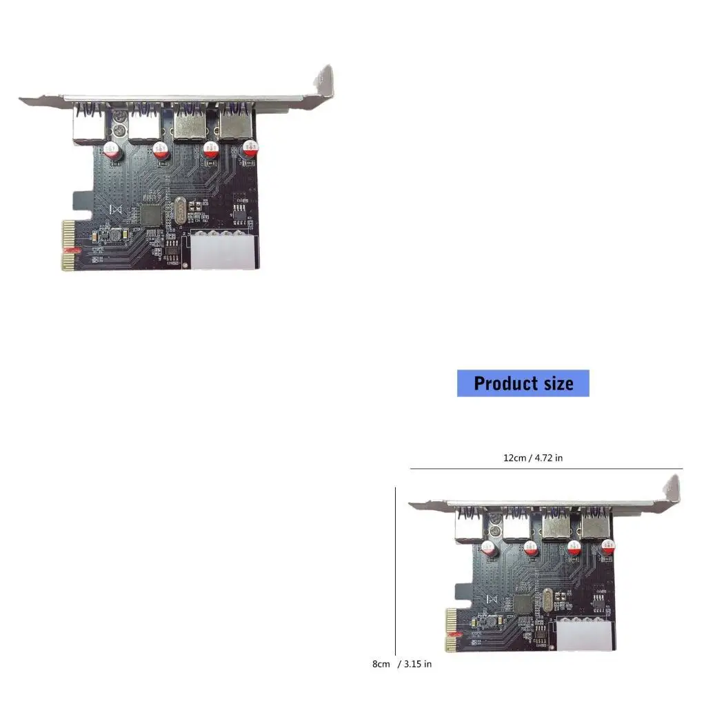 

31BA PCIE to USB3.0 Board 5Gbps Adapter Controller Replacement for Desktop