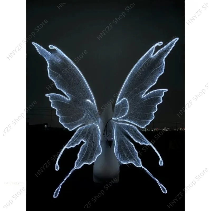 Electric Luminous Fairy Butterfly Wings Remote Control Bionic Flapping Wing Butterfly Aircraft Easy To Operate for Stage