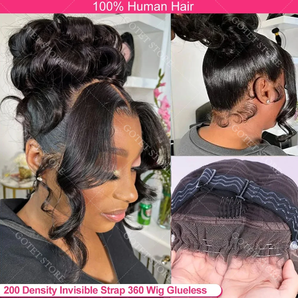 360 Invisi الرباط دافئ صالح 360 HD كامل الدانتيل الباروكات الأمامية 30 34 بوصة الجسم موجة الدانتيل الجبهة باروكة من شعر طبيعي شعر مستعار غلويليس