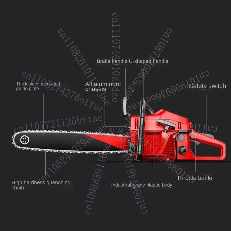 High Power Portable Chainsaw Efficient Logging Saw Fuel Saving Tree Cutting Tool for Garden