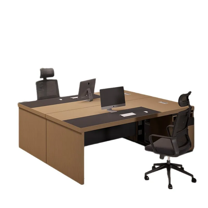 مجموعة مكتب وكرسي، مقعد الموظفين، التمويل، الموظفين المزدوجين، مكتب رئيس حديث بسيط، مكتب كمبيوتر فردي للمكتب
