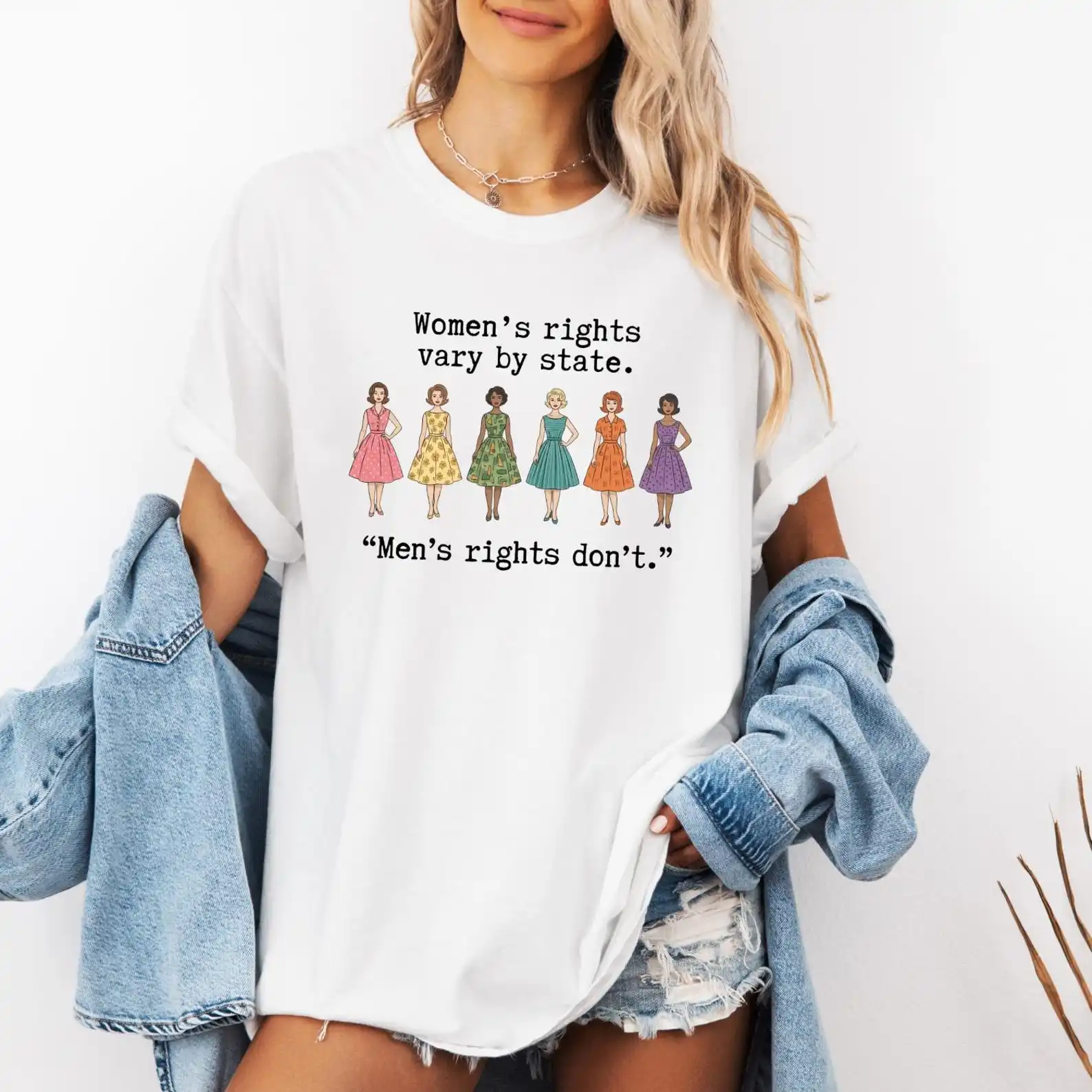 Womens Rights T Shirt Women Feminist Saying Graphic Tee Female Empowerment Casual Tops Streetwear Daily Wear Fashion Stylish Top