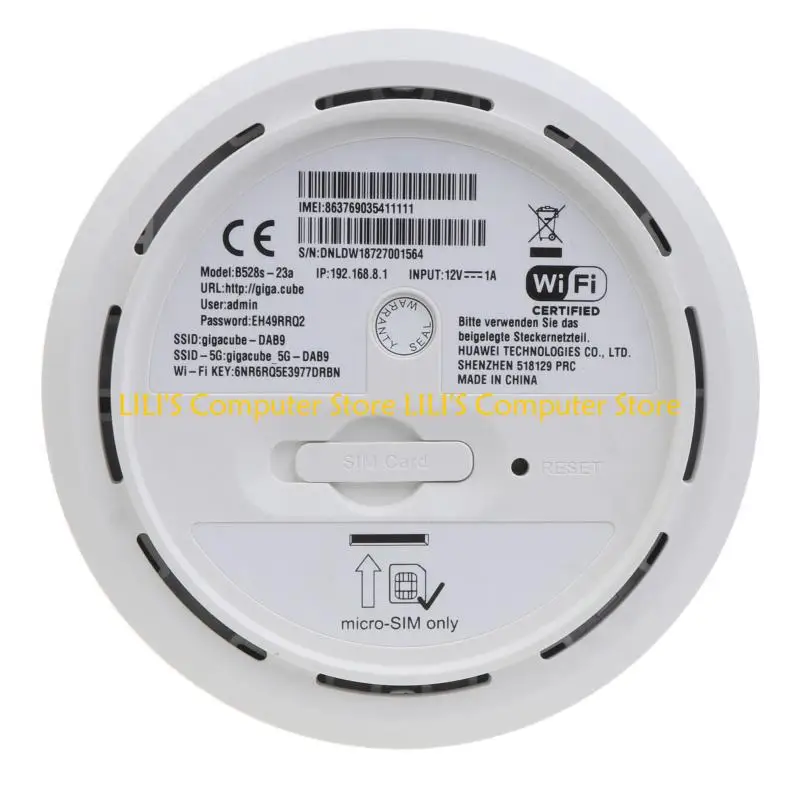 

A52B B528 4G LTE Cat6 CPE WiFi Wireless Router with WLAN 2.4GHz and 5GHz