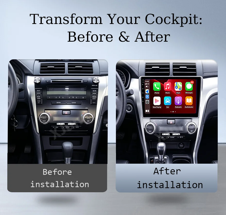 Android 16 Wireless CarPlay for Toyota Camry 8 XV 50 55 2011-2014 Car Stereo 10