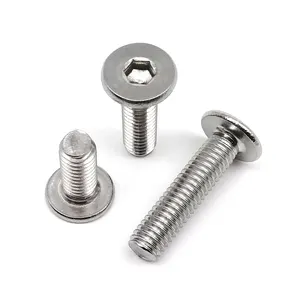 CM M3 M4 M5 M6 Sechskant Hexagon Ultra Thin Sockel Wafer Head Screw Allen 304 A2-70 Edelstahl 12 Hauptverkäufe Edelstahlschraube M5 Bowing Head - №3