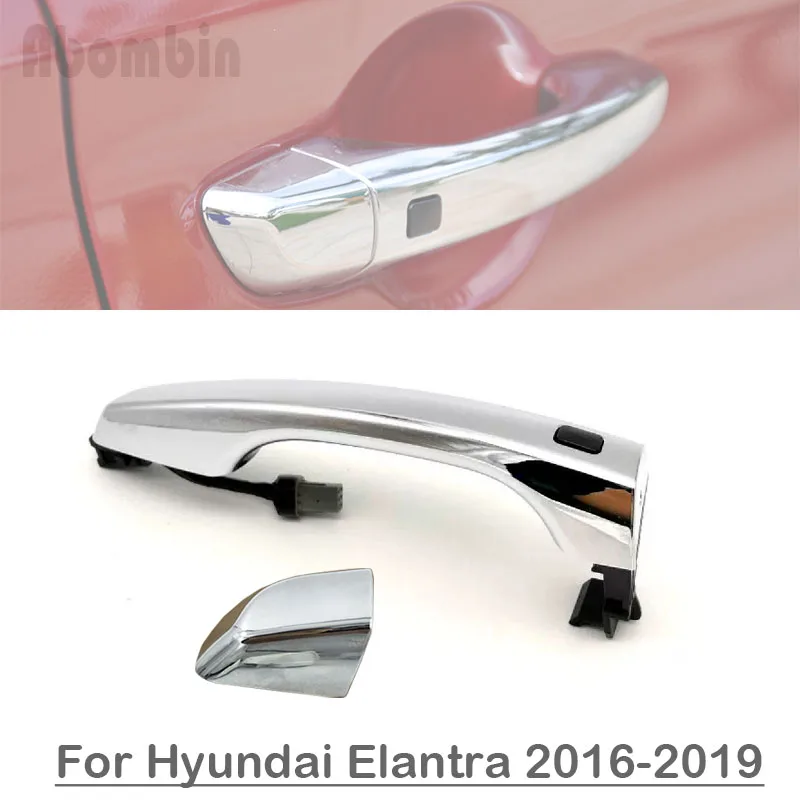 Exterior Door Front Handle Outer Handle Decorative Cover Cap For Hyundai Elantra 2016 2017 2018 2019