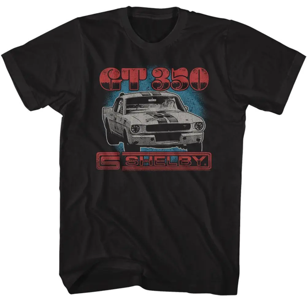 Carroll Shelby Tricolor Gt350 Black T Shirt