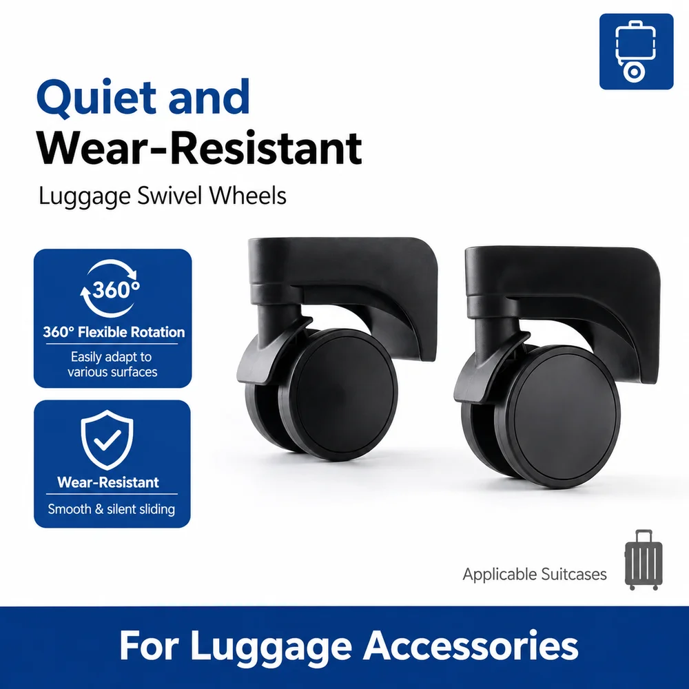 Replacement Wheels For Semir HY.B-002 Luggage 360° Silent Spinner Caster Bracket Wear-Proof Suitcase Parts Repair Accessories