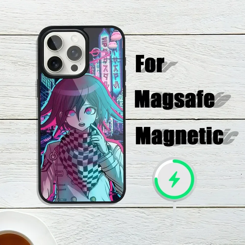 Danganronpa Kokichi Oma Purple Phone Case For iphone 13 Plus 12 14 Mini 11 Max 15 Pro Magsafe Magnetic Wireless Charging Shell