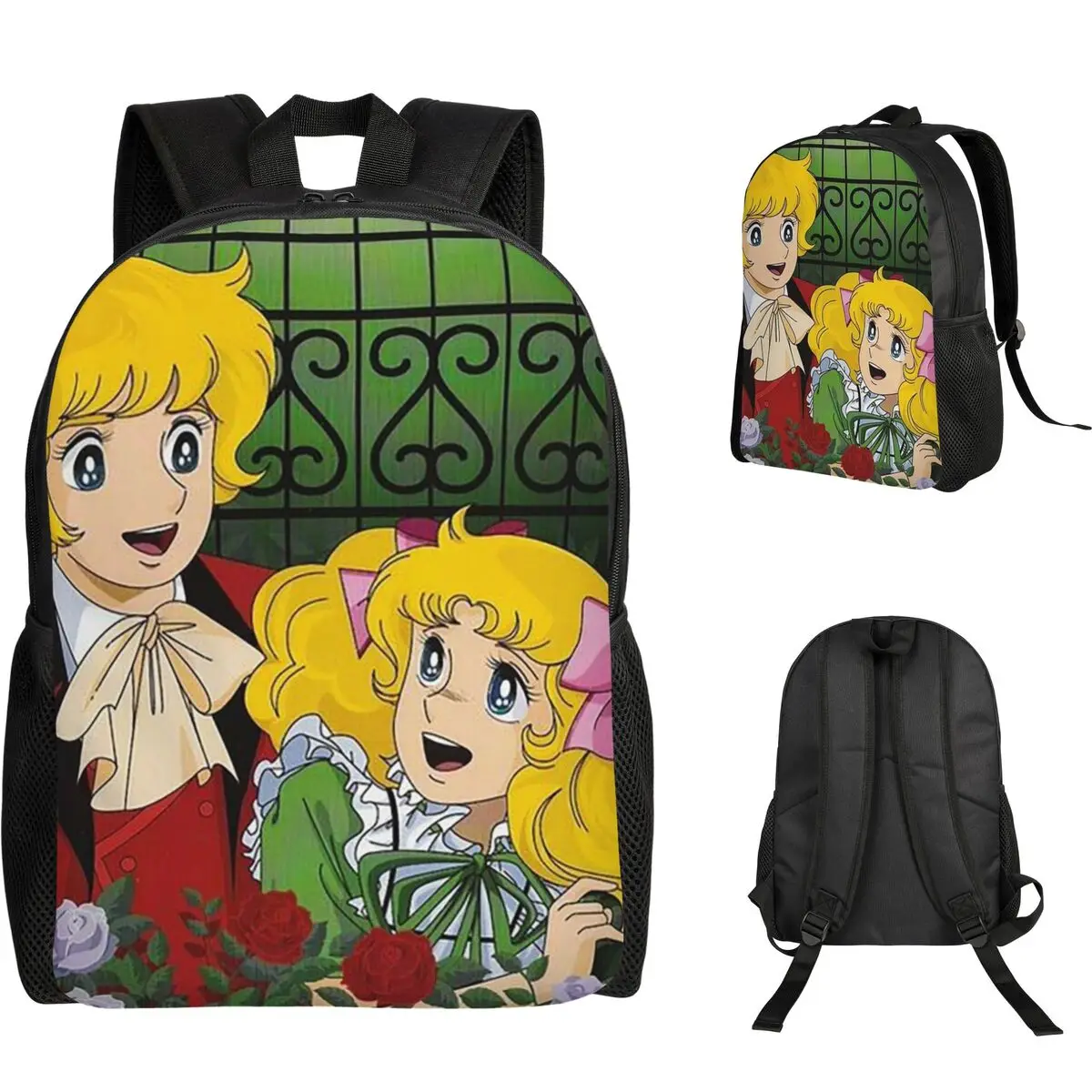 

Рюкзак Candy Candy в стиле аниме для студентов, школьников, мальчиков и девочек, сумка для книг, школьная сумка, сумка для ноутбука, сумка через плечо