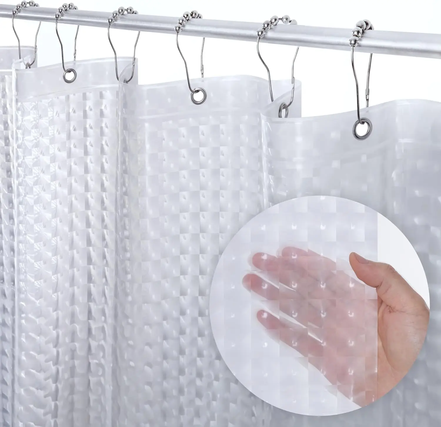 

Водонепроницаемая занавеска для душа PEVA 8G, пластик для душевой кабины, ванны, сверхмощная занавеска для душа в ванной, утяжеленные магниты, ржавчина