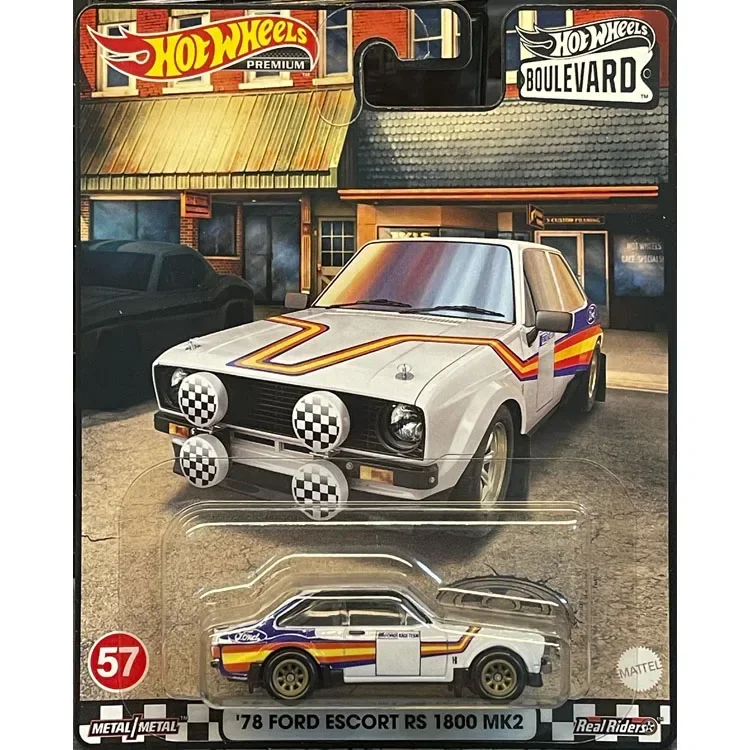 Oryginalny Hot Wheels Premium samochód BOULEVARD Diecast 1:64 Voiture Benz DeTomaso Toyota Model pojazdu kolektor zabawka dla dzieci dla chłopca