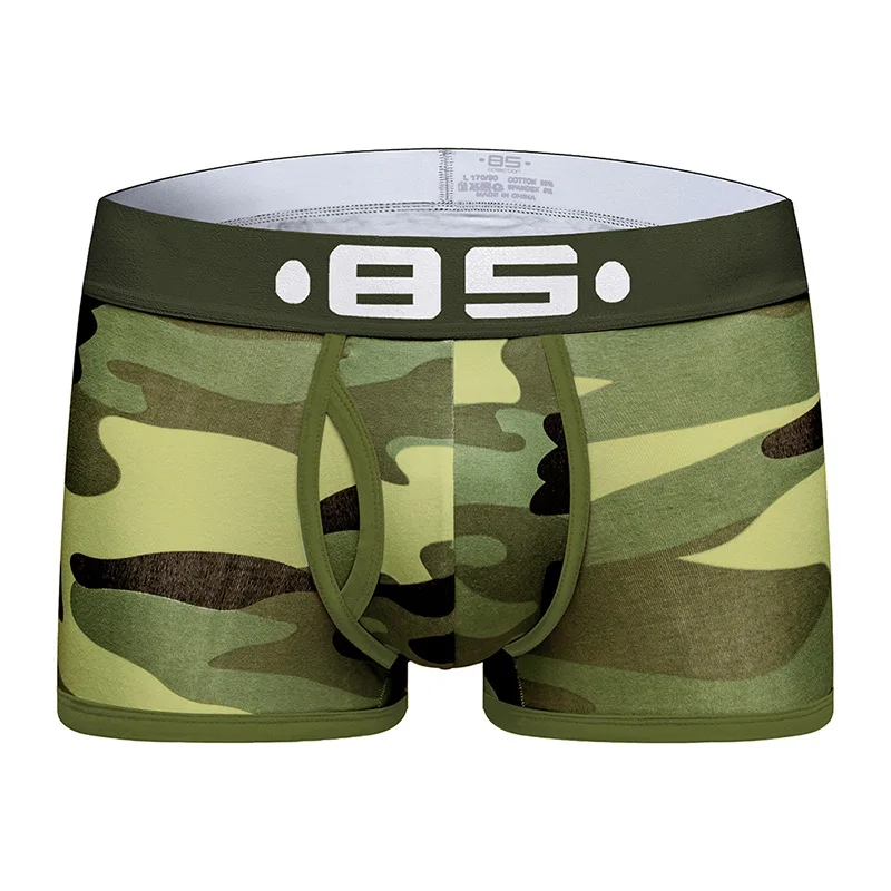 B Heren Ondergoed Heren Katoenen Broek Groot Formaat Slim-Fit Boxershort Laagbouw Ademende U-Convex Sexy Boxers